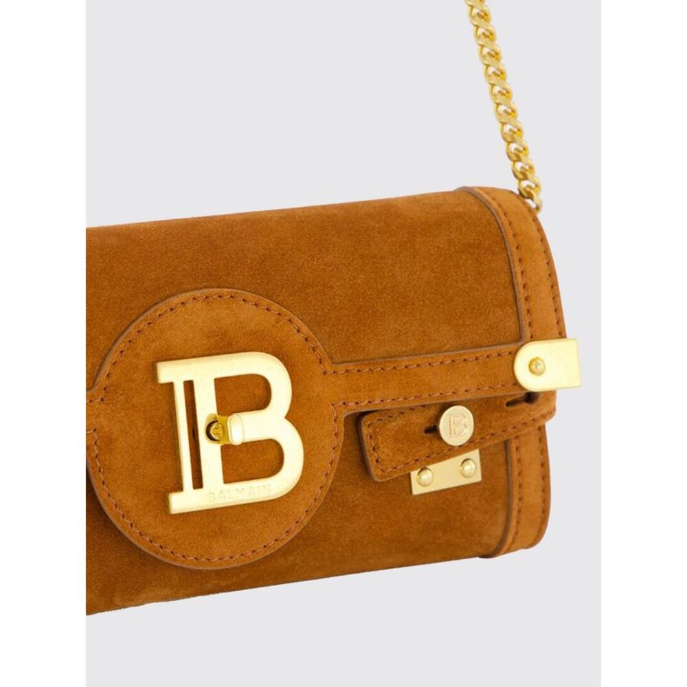 Balmain Women B-Buzz Balmain Suede Bag - Picture 3 of 4